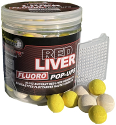 Plvajci Boilies Starbaits Red Liver FLUO POP-UP